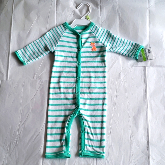 Carter's Other - Carter's New Unisex Baby Embroidered Bottom Snap Up Cotton Sleep & Play Pj's 3m